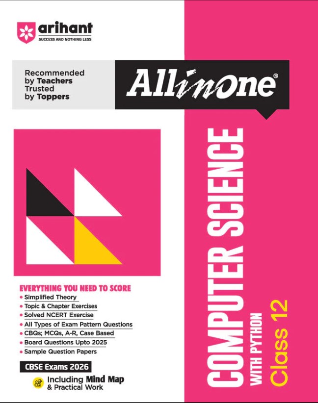 CBSE All in One Computer Science with Python Class 12th Exam 2025-26